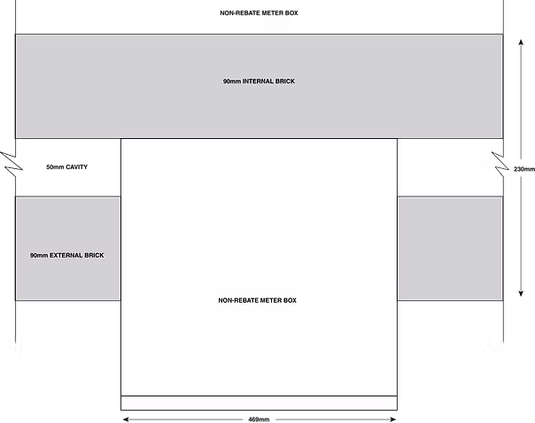 Non-Rebated Gas With Lock & View Panel Meter Box Product Image 3