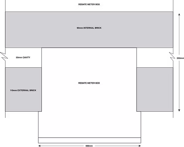 Rebated Electrical With Lock & View Panel Meter Box Product Image 3